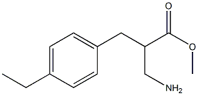 methyl 3-amino-2-[(4-ethylphenyl)methyl]propanoate Struktur