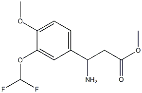 methyl 3-amino-3-[3-(difluoromethoxy)-4-methoxyphenyl]propanoate