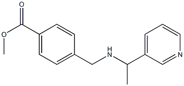 methyl 4-({[1-(pyridin-3-yl)ethyl]amino}methyl)benzoate Structure