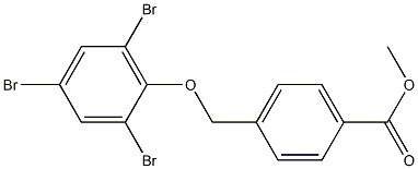 methyl 4-(2,4,6-tribromophenoxymethyl)benzoate,,结构式