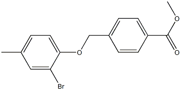 methyl 4-(2-bromo-4-methylphenoxymethyl)benzoate Structure