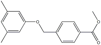 methyl 4-(3,5-dimethylphenoxymethyl)benzoate 结构式