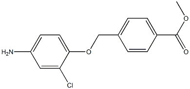methyl 4-(4-amino-2-chlorophenoxymethyl)benzoate,,结构式