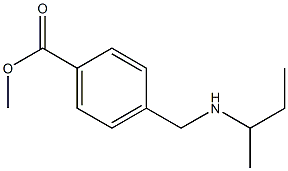 methyl 4-[(butan-2-ylamino)methyl]benzoate Structure