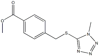 methyl 4-{[(1-methyl-1H-1,2,3,4-tetrazol-5-yl)sulfanyl]methyl}benzoate Structure