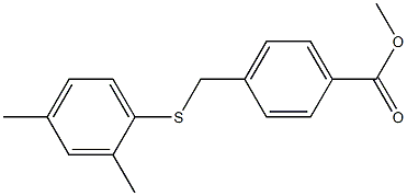  methyl 4-{[(2,4-dimethylphenyl)sulfanyl]methyl}benzoate
