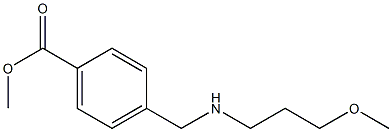 methyl 4-{[(3-methoxypropyl)amino]methyl}benzoate Structure