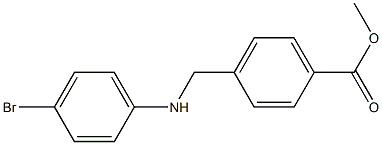 methyl 4-{[(4-bromophenyl)amino]methyl}benzoate 结构式