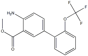 methyl 4-amino-2'-(trifluoromethoxy)-1,1'-biphenyl-3-carboxylate Struktur