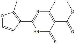 methyl 4-methyl-2-(2-methyl-3-furyl)-6-thioxo-1,6-dihydropyrimidine-5-carboxylate|