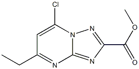 methyl 7-chloro-5-ethyl[1,2,4]triazolo[1,5-a]pyrimidine-2-carboxylate Struktur
