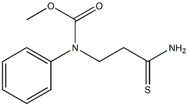 methyl N-(2-carbamothioylethyl)-N-phenylcarbamate