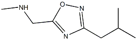 methyl({[3-(2-methylpropyl)-1,2,4-oxadiazol-5-yl]methyl})amine Structure