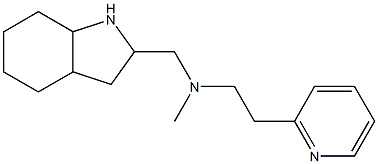 methyl(octahydro-1H-indol-2-ylmethyl)[2-(pyridin-2-yl)ethyl]amine 结构式