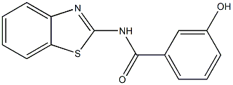 N-(1,3-benzothiazol-2-yl)-3-hydroxybenzamide Struktur