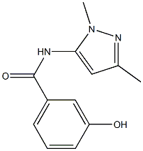 N-(1,3-dimethyl-1H-pyrazol-5-yl)-3-hydroxybenzamide Structure