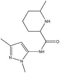 N-(1,3-dimethyl-1H-pyrazol-5-yl)-6-methylpiperidine-2-carboxamide Structure