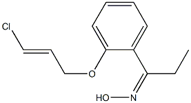 N-(1-{2-[(3-chloroprop-2-en-1-yl)oxy]phenyl}propylidene)hydroxylamine Structure