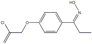 N-(1-{4-[(2-chloroprop-2-en-1-yl)oxy]phenyl}propylidene)hydroxylamine Structure