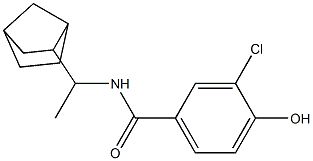 N-(1-{bicyclo[2.2.1]heptan-2-yl}ethyl)-3-chloro-4-hydroxybenzamide Structure