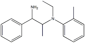 N-(1-amino-1-phenylpropan-2-yl)-N-ethyl-2-methylaniline,,结构式