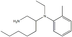 N-(1-aminoheptan-2-yl)-N-ethyl-2-methylaniline 结构式