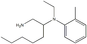 N-(1-aminoheptan-2-yl)-N-ethyl-2-methylaniline,,结构式