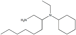 N-(1-aminooctan-2-yl)-N-ethylcyclohexanamine,,结构式