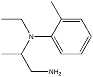 N-(1-aminopropan-2-yl)-N-ethyl-2-methylaniline 化学構造式