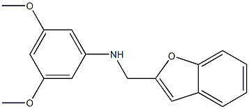 N-(1-benzofuran-2-ylmethyl)-3,5-dimethoxyaniline Structure