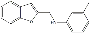 N-(1-benzofuran-2-ylmethyl)-3-methylaniline Struktur