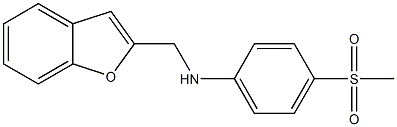 N-(1-benzofuran-2-ylmethyl)-4-methanesulfonylaniline Structure