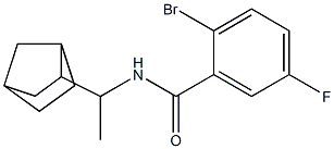 N-(1-bicyclo[2.2.1]hept-2-ylethyl)-2-bromo-5-fluorobenzamide,,结构式