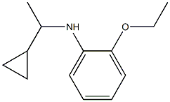N-(1-cyclopropylethyl)-2-ethoxyaniline 化学構造式