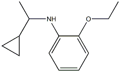 N-(1-cyclopropylethyl)-2-ethoxyaniline 结构式