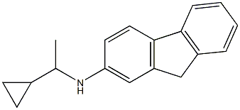 N-(1-cyclopropylethyl)-9H-fluoren-2-amine Struktur