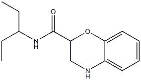 N-(1-ethylpropyl)-3,4-dihydro-2H-1,4-benzoxazine-2-carboxamide Struktur