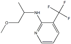 N-(1-methoxypropan-2-yl)-3-(trifluoromethyl)pyridin-2-amine Struktur