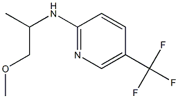 N-(1-methoxypropan-2-yl)-5-(trifluoromethyl)pyridin-2-amine,,结构式