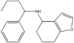 N-(1-phenylbutyl)-4,5,6,7-tetrahydro-1-benzofuran-4-amine Structure