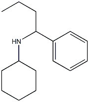 N-(1-phenylbutyl)cyclohexanamine 结构式