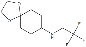 N-(2,2,2-trifluoroethyl)-1,4-dioxaspiro[4.5]decan-8-amine 结构式