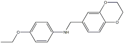 N-(2,3-dihydro-1,4-benzodioxin-6-ylmethyl)-4-ethoxyaniline Structure