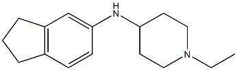 N-(2,3-dihydro-1H-inden-5-yl)-1-ethylpiperidin-4-amine 结构式