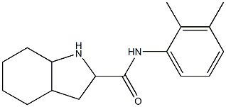 N-(2,3-dimethylphenyl)octahydro-1H-indole-2-carboxamide,,结构式