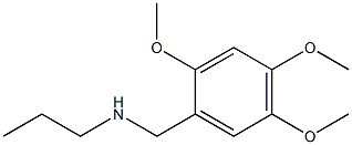 N-(2,4,5-trimethoxybenzyl)propan-1-amine Structure