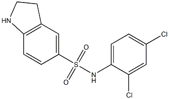 N-(2,4-dichlorophenyl)-2,3-dihydro-1H-indole-5-sulfonamide Struktur