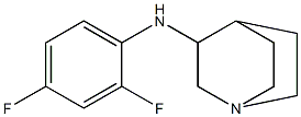 N-(2,4-difluorophenyl)-1-azabicyclo[2.2.2]octan-3-amine 化学構造式