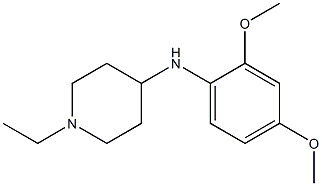 N-(2,4-dimethoxyphenyl)-1-ethylpiperidin-4-amine Struktur