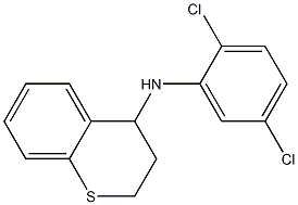 N-(2,5-dichlorophenyl)-3,4-dihydro-2H-1-benzothiopyran-4-amine,,结构式
